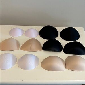 Lot of 6 bra/swimsuit inserts.